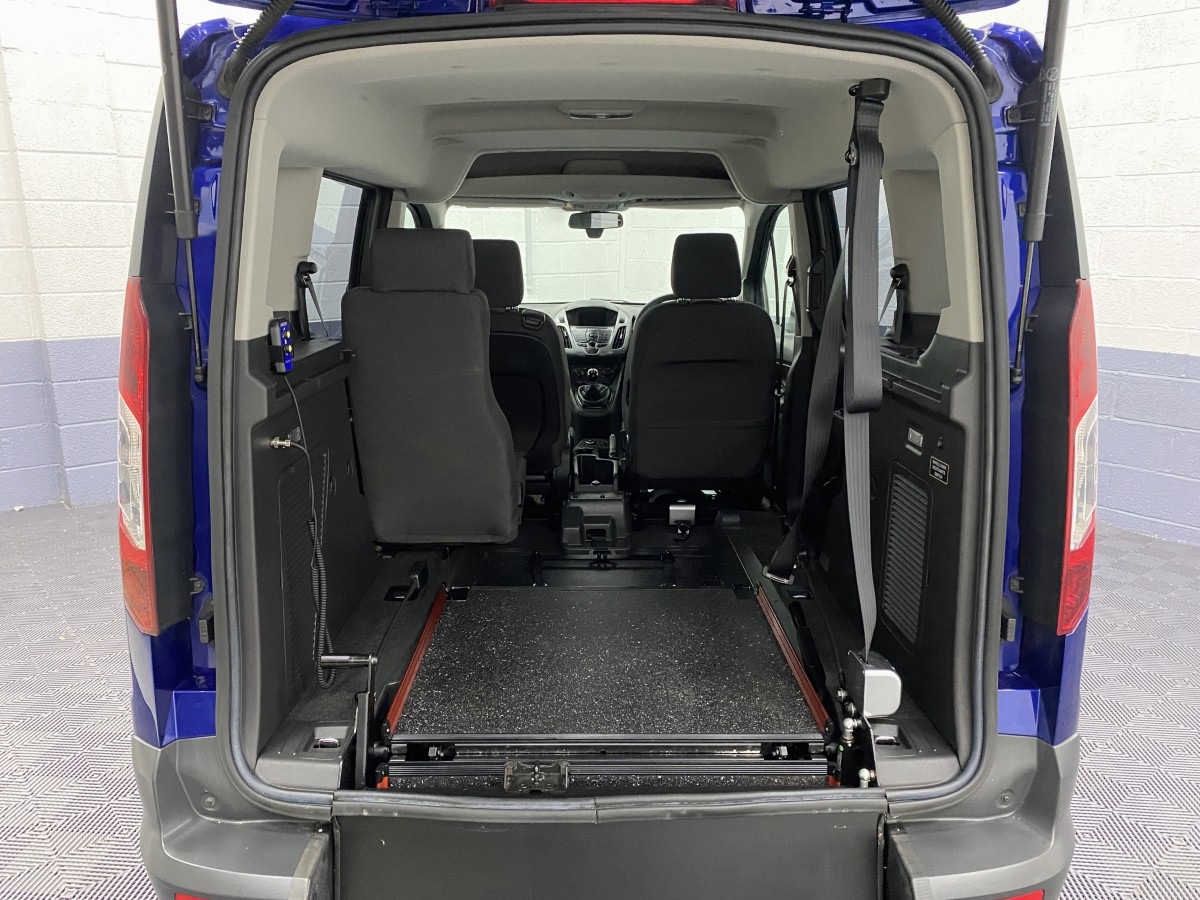 2017 Ford Tourneo Connect wheelchair accessible vehicle rear wheelchair ramp in the fold flat position BG17WMK