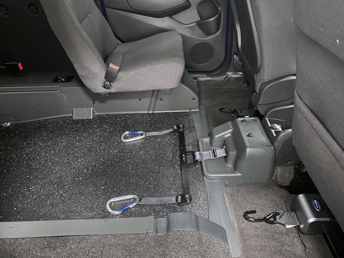 2017 Ford Tourneo Connect wheelchair accessible vehicle front wheelchair restraints and winch BG17WMK