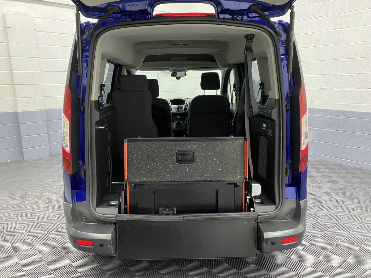 2017 Ford Tourneo Connect wheelchair accessible vehicle rear ramp in the stored position BG17WMK
